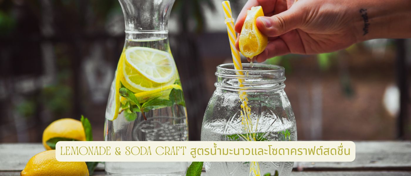 Lemonade & Soda Craft สูตรน้ำมะนาวและโซดาคราฟต์สดชื่น